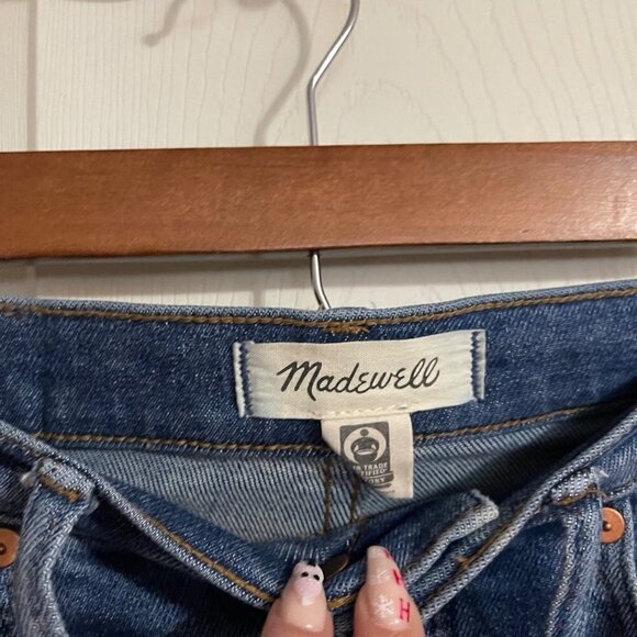 Madewell Womens Medium Wash Straight Leg Ankle The Perfect Vintage Jeans Size 26 - Picture 3 of 10